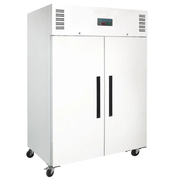 Polar G-Series 2 Door Upright Freezer White 1200Ltr - 700W. Total usable capacity: 770 Ltr. R290