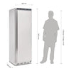 Polar C-Series Upright Freezer 365L Stainless Steel - CD083-A