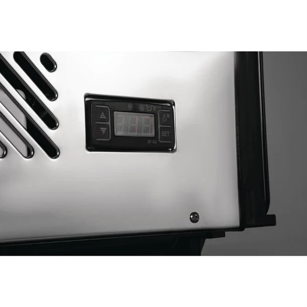 Polar G-Series Energy Efficient Countertop Food Display Fridge 120Ltr Black - 160W | 686(H)x696(W)x568(D)mm