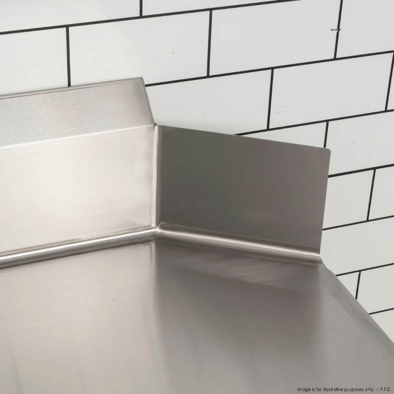 Modular System Clean Dish Table with Splashback CDT-1200R