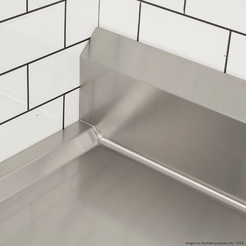 Modular System Clean Dish Table with Splashback CDT-1200R