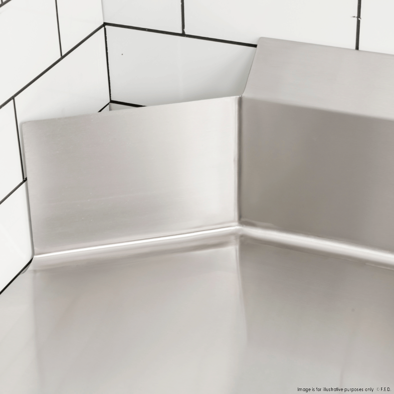 Modular System Clean Dish Table with Splashback CDT-900L