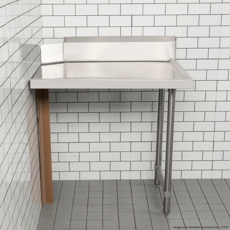 Modular System Clean Dish Table with Splashback CDT-900L