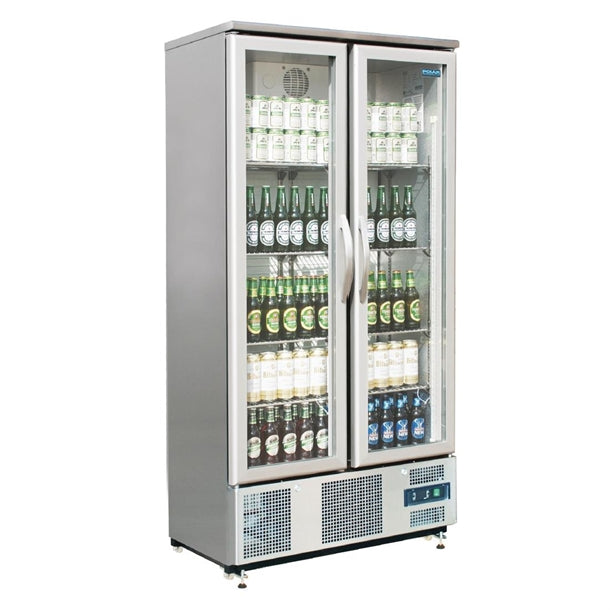 Polar G-Series Double Door Upright Back Bar Cooler Hinged - Hinged Double Door