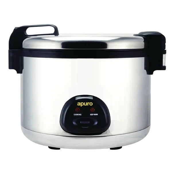 Apuro Premium Large Rice Cooker 9Ltr - Energy saving. Rice Capacity: 20 Ltr Cooked / 9Ltr Dry