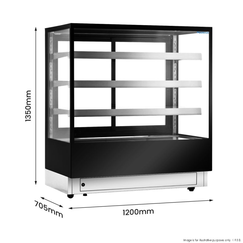 Bonvue Elite Cold Displays with 3 shelves - CL1200-3S