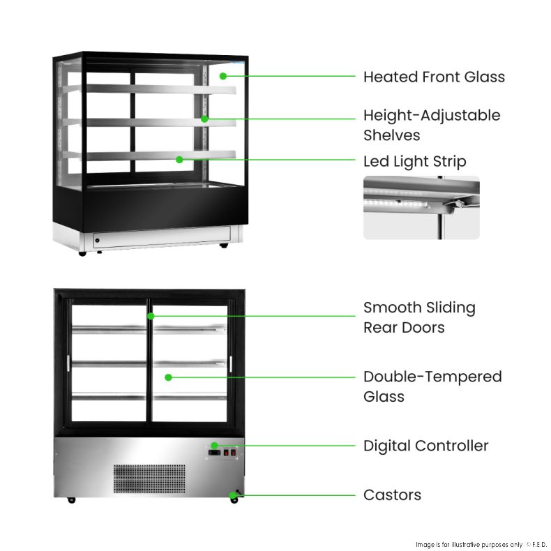 Bonvue Elite Cold Displays with 3 shelves - CL1200-3S