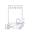 Fagor EVO-CONCEPT CO-502BDD  undercounter dishwasher with drain pump