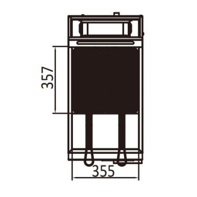 COOKRITE ATFS-40  3 TUBES GAS DEEP FRYER 26.4L