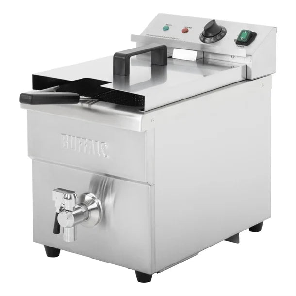Apuro Single Tank Induction Fryer - 8Ltr - 3kW - 3kW. Oil Capacity: 8Ltr