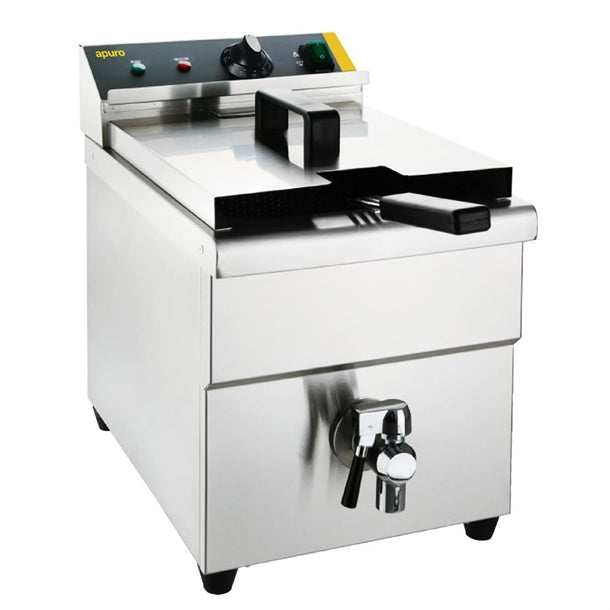 Apuro Single Tank Induction Fryer - 8Ltr - 3kW - 3kW. Oil Capacity: 8Ltr