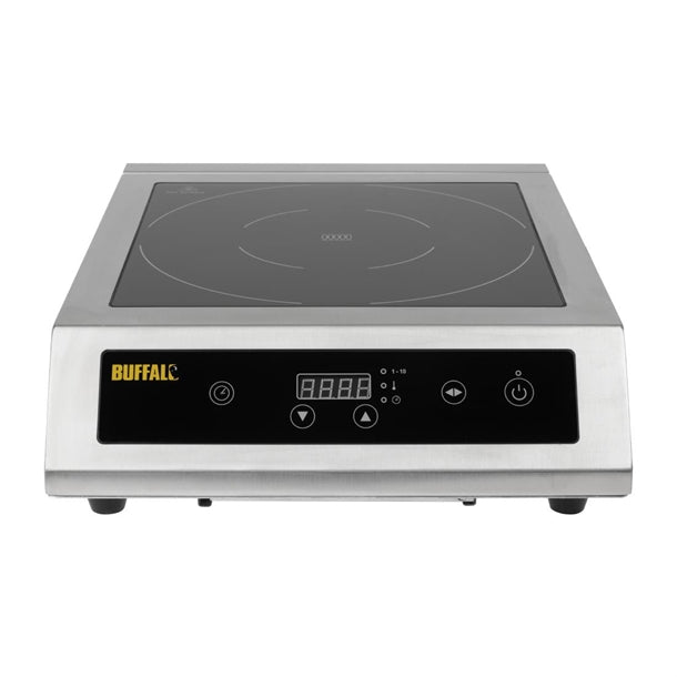 Apuro Heavy Duty Induction Hob 3kW - 3kW. 15 Amp. Single zone. Digital control