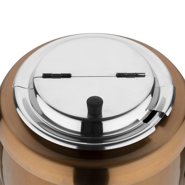 Apuro Soup Kettle Copper Finish - Capacity: 10Ltr