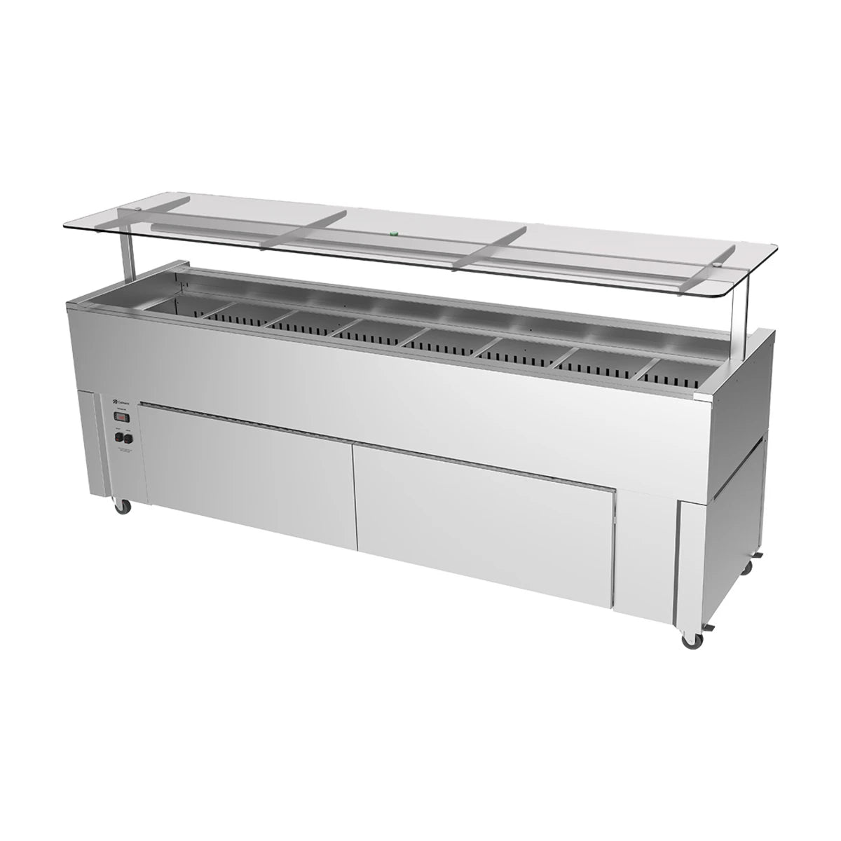 Culinaire Slimline Mobile Refrigerated Island Buffet With Gantry