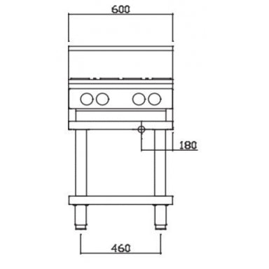 Luus CS-4B, CS-2B3P, CS-2B3C Professional Series 600mm Cooktops