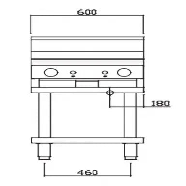 Luus CS-6P, CS-3P3C Professional Series 600 Wide Griddles