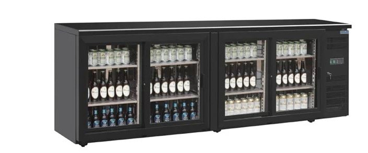 Polar CS103-A U-Series Back Bar Display Cooler Four Door 485L