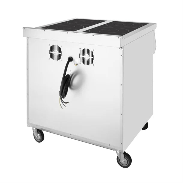 Apuro Freestanding 4 Zone Induction Hob - 4x 3.5kW. Three Phase 400V.