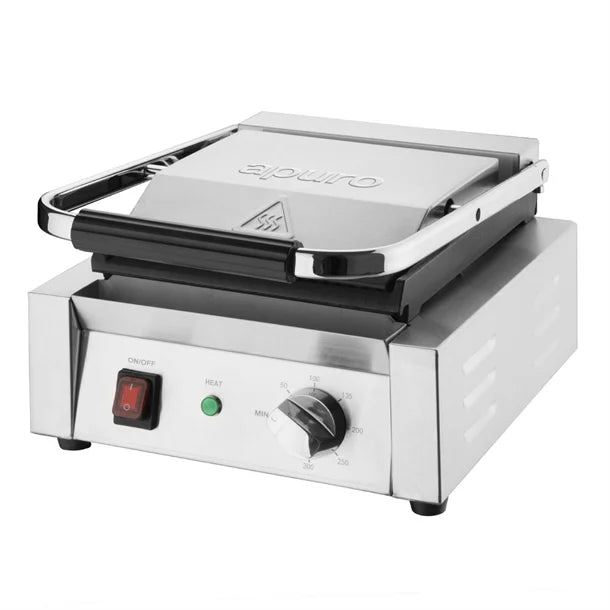 Apuro Bistro Contact Grill - Power: 1.5kW | Single grill | Flat upper & lower plates