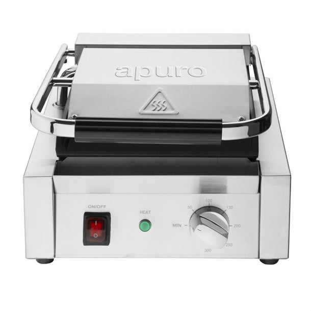 Apuro Bistro Contact Grill - Power: 1.5kW | Single grill | Flat upper & lower plates
