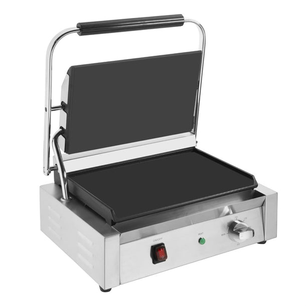 Apuro Bistro Large Contact Grill - Power: 2.2kW | Large | Flat upper & lower plates
