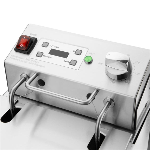 Apuro Single Electric Fryer with Timer 5Ltr - 2.8kW | Oil Capacity: 5Ltr