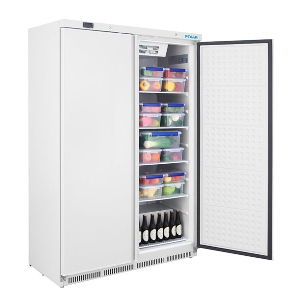 Polar C-Series Double Door Upright Fridge White 744Ltr - 390W | Width: 1215mm | Capacity: 518Ltr