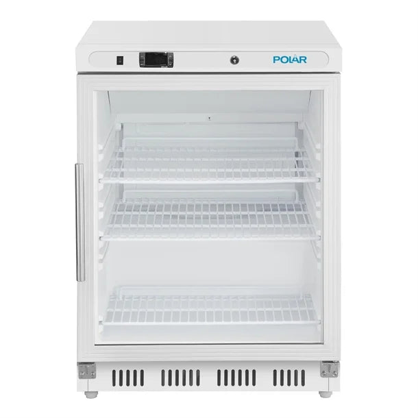 Polar C-Series Under Counter White Display Fridge - 150Ltr - 150W | White finish | R600a