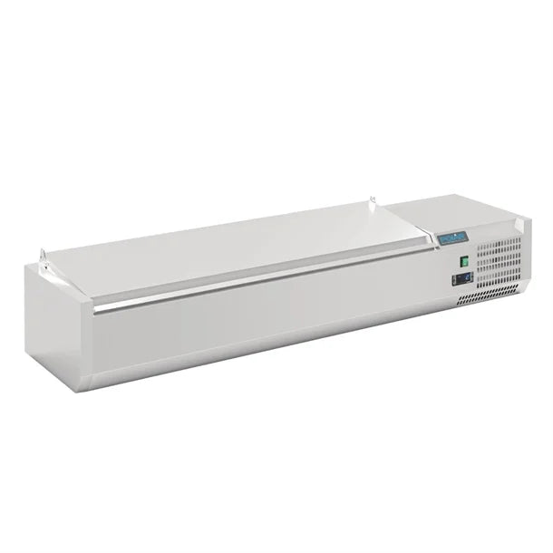 Polar G-Series Countertop Prep Fridge with Lid 6x 1/4GN - 110W | Capacity: 6x 1/4GN | R600a