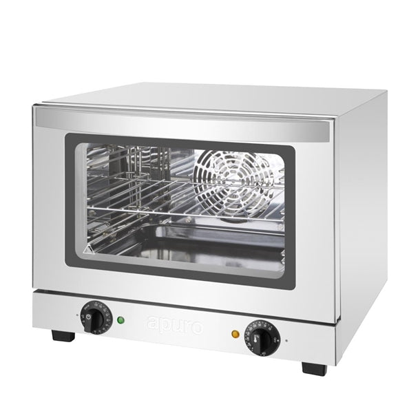 Apuro Convection Oven 21Ltr - 2.1kW. Capacity: 3 x 1/2 GN