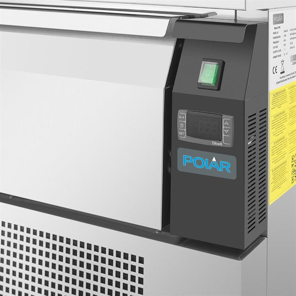 Polar U-Series Double Drawer Dual Temperature Counter Fridge Freezer 4xGN - 460W. Capacity: 4x 1/1GN. R290
