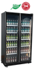 Exquisite DC700 - 2 Glass Doors Upright Display Fridge - Black Colour