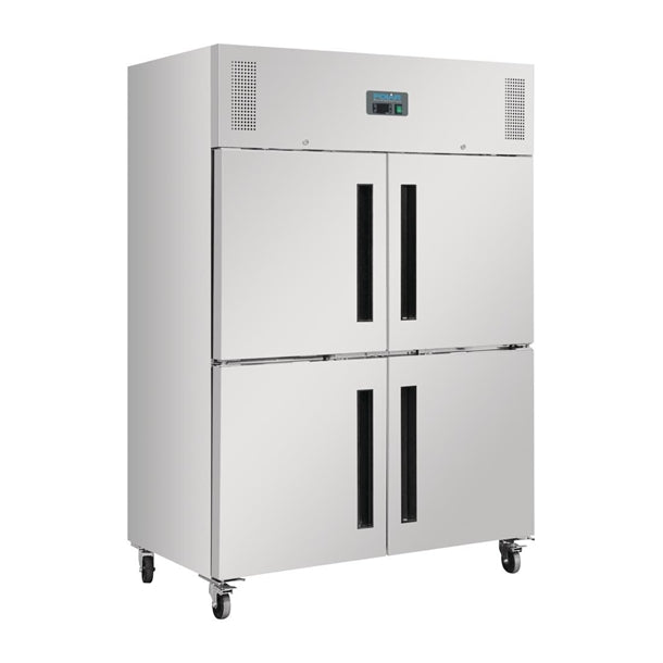Polar G-Series 2 Stable Door Upright Fridge 1200Ltr Stainless Steel - 600W. Total usable capacity: 1200 Ltr. R290