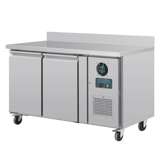 Polar U-Series Double Door Counter Freezer with Upstand 282Ltr - 750W. Total usable capacity: 205 Ltr. R290