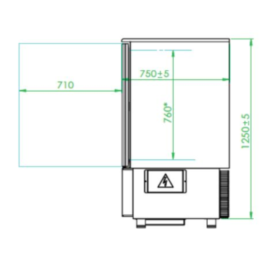 Tecnodom Blast Chiller & Shock Freezer DO10 10 × 1/1 GN or 600 ×400 EN pans