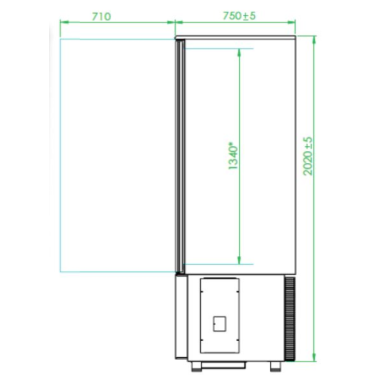 Tecnodom DO20 Blast chiller 20 X 1/1 GN pan capacity