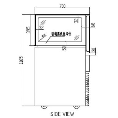 Anvil DSD0001 Single Drawer Showcase