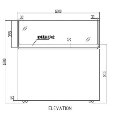 Anvil DSD0001 Single Drawer Showcase
