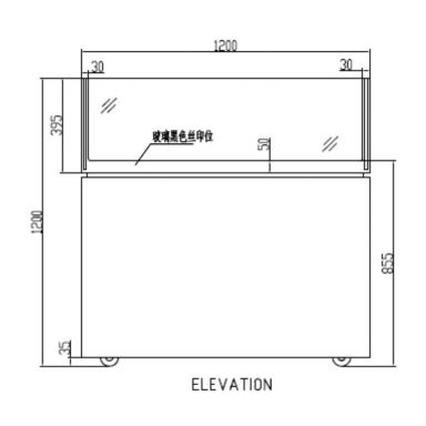 Anvil DSD0002 Double Drawer Showcase