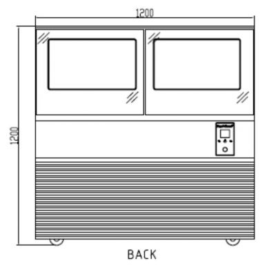Anvil DSD0002 Double Drawer Showcase