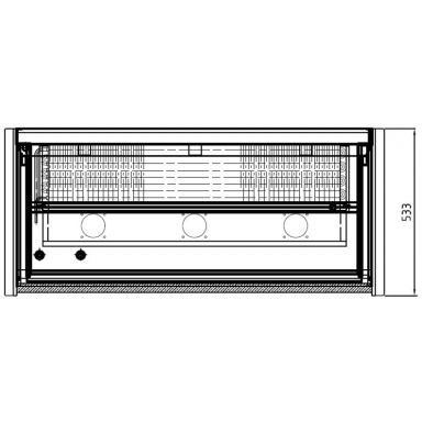Anvil DSI0540 Countertop Showcase Freezer