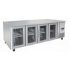 Atosa EPF3741 Two Door Glass Under Bench Fridge 560L