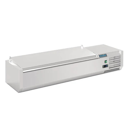 Polar FA854-A G-Series Countertop Prep Fridge with Lid 5x 1/4GN