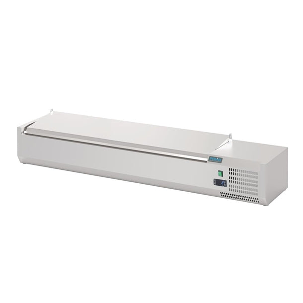 Polar G-Series Countertop Prep Fridge with Lid 7x 1/4GN - 110W. Capacity: 7x 1/4GN. R600a