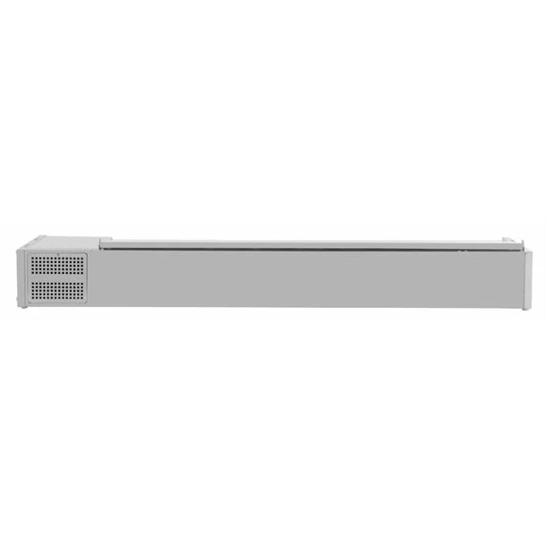 Polar G-Series Countertop Prep Fridge with Lid 10x 1/4GN - 122W. Capacity: 10x 1/4GN. R600a