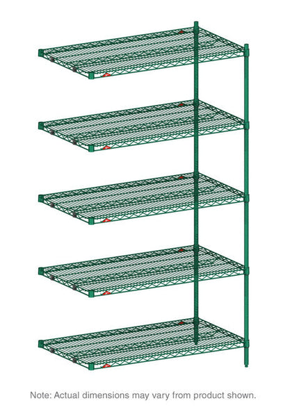 Metro / NK3.A5T74.2436 / Super Erecta Add-On Wire Shelving - 5 Tier 24 X 36 X 74