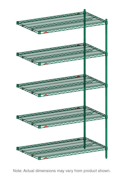 Metro / NK3.A5T74.2448 / Super Erecta Add-On Wire Shelving - 5 Tier 24 X 48 X 74