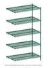 Metro / NK3.A5T74.1472 / Super Erecta Add-On Wire Shelving - 5 Tier 14 X 72 X 74