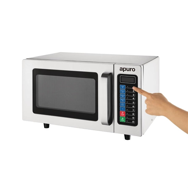 Apuro Light Duty Programmable Commercial Microwave 1000W 25Ltr - 1000W | Digital controls