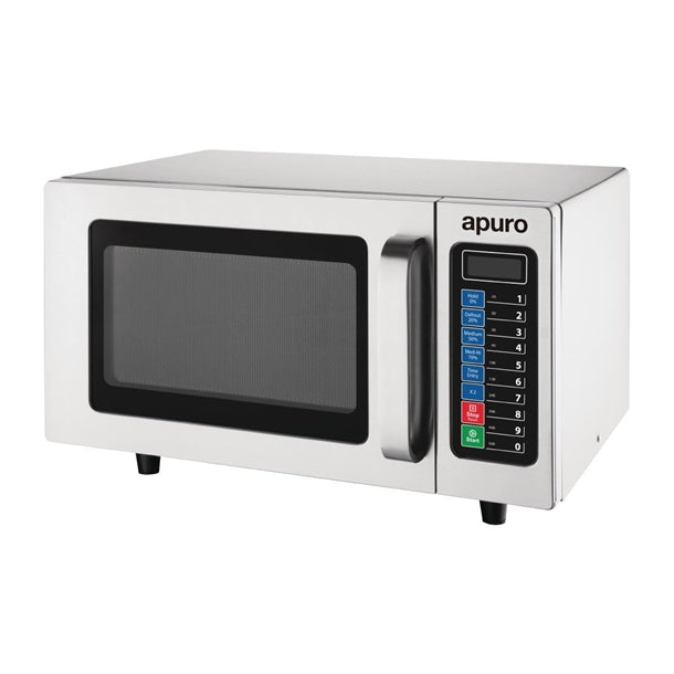 Apuro Light Duty Programmable Commercial Microwave 1000W 25Ltr - 1000W | Digital controls